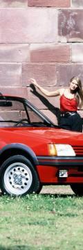 PEUGEOT Generasi
 205 I Cabrio (741B,20D) 1.4 CJ (60 Hp) Karakteristik teknis
