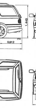 PEUGEOT Покоління
 405 I Break (15E) 1.9 D (70 Hp) Технічні характеристики
