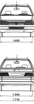 PEUGEOT Покоління
 405 I Break (15E) 1.6 (90 HP) Технічні характеристики
